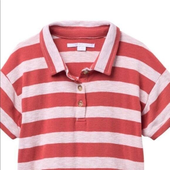 O’Neill Other - O'Neill girl's pink striped polo‎ shirt NEW S